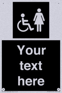 Custom information: black panel disabled and female